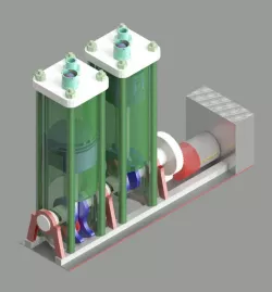 Bi Cylinder ventilator pump