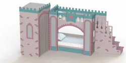 Children's bed "Prince's Castle" - Детская кровать "Замок принца"