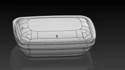 Clear Rectangular Plastic Container