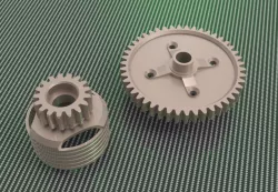 Clutch bell 17T & Mid-diff spur 46T