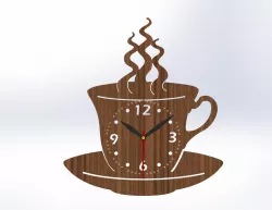 COFFEE MUG WALL CLOCK