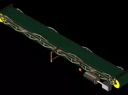 Conveyor belt with sorting mechanism