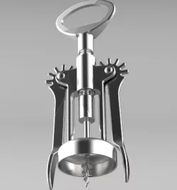 Corkscrew bottle opener