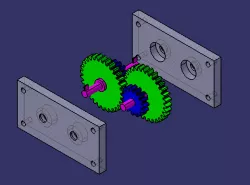 DMU gear reducer simulation