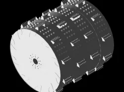 Drum design (teeth,studs,endoskeleton,valves)