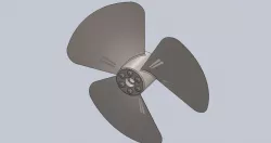 Fan Blades Attached To Hub