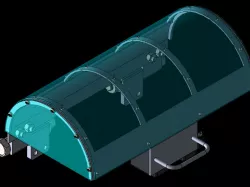 Fatigue testing machine cover