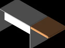 Folding Desk Extension