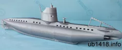 German UB I class submarine 1915-1918 Scale 1:72