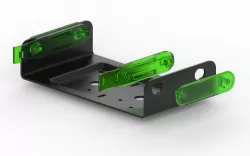GME Radio Mounting Rails and Clamps for MB009 bracket