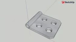 Half Hinge - 1 inch x 1 inch