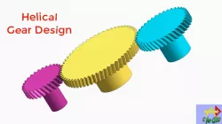 Helical Gear Design and Animation | NX-12 | C for CAD