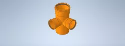KG Corner double branch DN160-DN110-DN110-87°