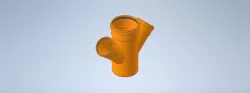 KG double branch DN160-DN110-DN110-45°