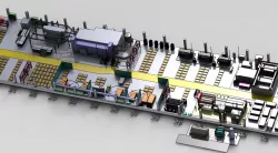 Layout of modernization Sheet processing workshop.