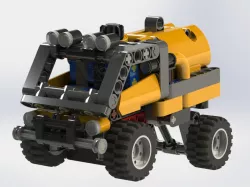 Little interlocking blocks truck (similar to Lego).