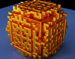 Maze Cube design 01