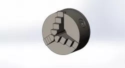 Metal lathe chuck