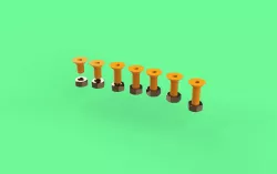 Metric Countersunk flat head Cap Bolt Screws M6 and NUT