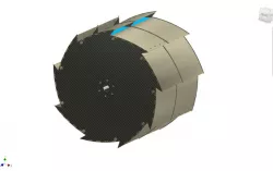 NASA - RASSOR _ Regolith collector drum (re-uploaded)