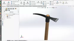 Picota en Solidworks (PICKAXE)