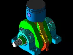 Piston crank
