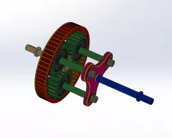 PLANETARY GEAR MECHANISM (3 PLANET GEARS)