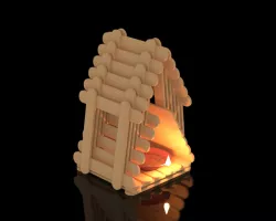 Popsicle Stick House