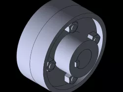 Protective Type Flange Coupling Solidworks
