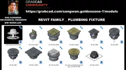 Revit Family_ Plumbing Fixture , Mechanical Equipment_Water Tank , Steel Plate and Bolt
