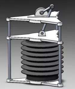 Rod crank  mechanical respiratory system