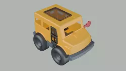 School toy car (plastic)