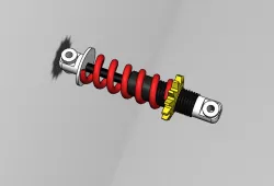 shock absorber and bellows Design In solidworks- By MD RASHID