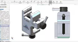 SolidWorks 2019 - Masa Mengenesi (Table Vice) - Screw Mate (Vida İlişkisi)