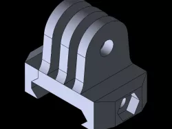 Sports camera mount for picatinny rail