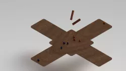 thayam game board & dies -pachisi game