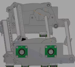The example of steel net bending process