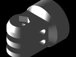 Threaded gopro mount
