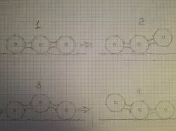 Three-axis robot with "bucket-wheels"