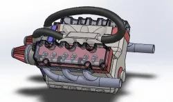 V6 Car Engine