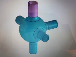 Ventilator adaptor Model 1(green) Model 2 (blue)