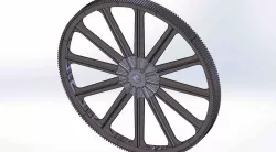 1876 Corliss Steam Engine Flywheel