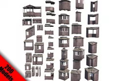  200 Models Balcony metais 01 for Russia PRO Low-poly 3D model