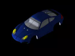 3D printable RC Car Porsche shell body