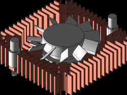 55mm Heat Sink with Fan