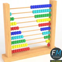 Abacus toy 3D model