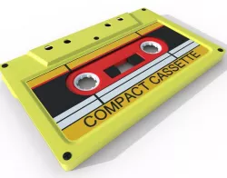 Analog Cassette Audio Tape Low-poly 3D model