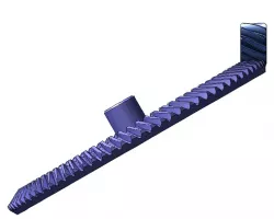 Angular gear pair