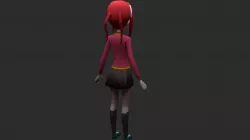 Anime Character 3D model Low-poly 3D model