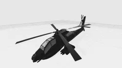 Attack helicopter 3D model